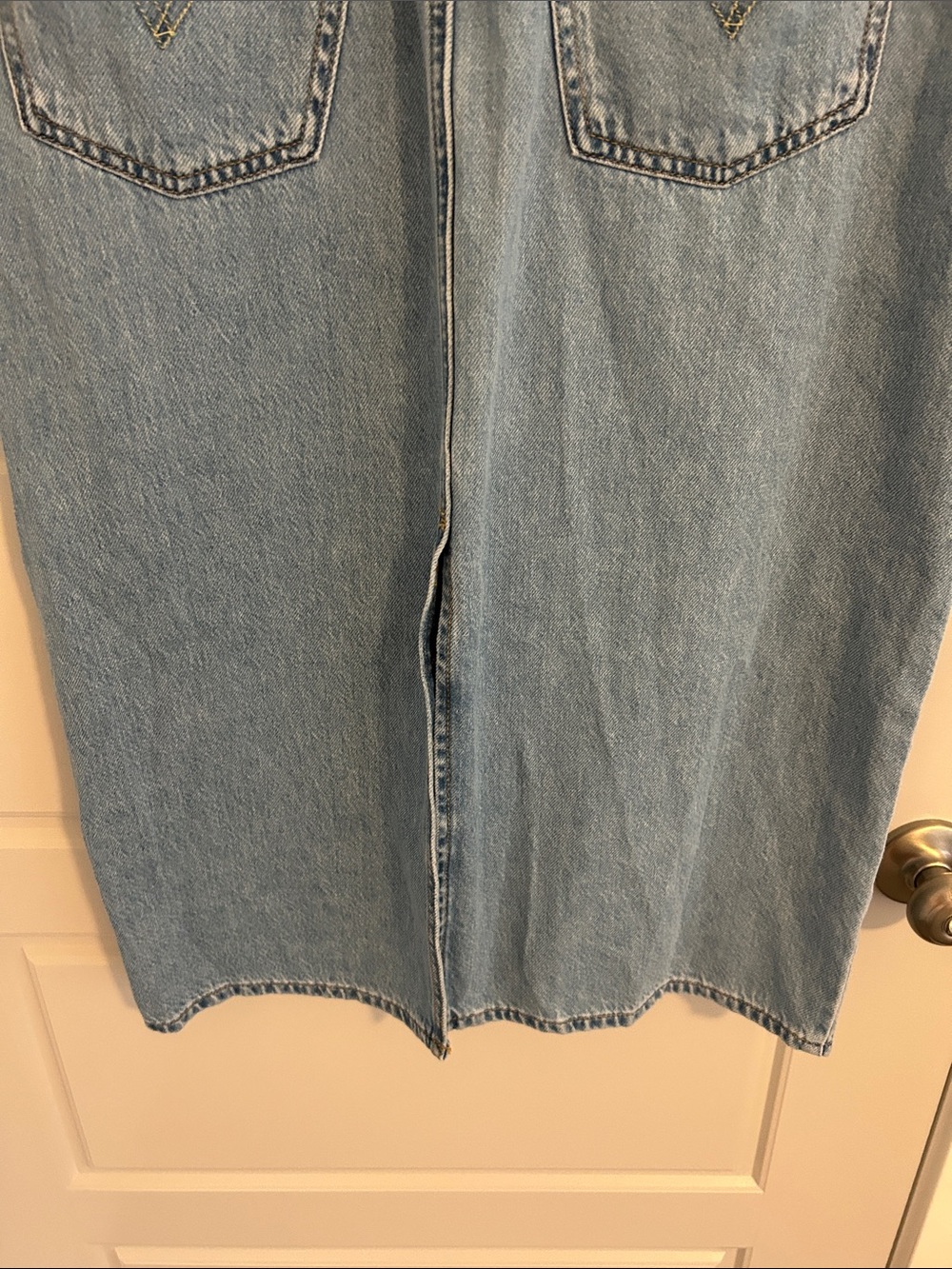 Levi’s Light Cap Sleeve Denim Jeans Midi Dress - Picture 8 of 8